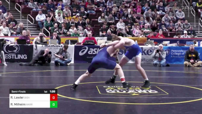 145 lbs Semifinal - Ryan Lawler, Bishop McDevitt vs Reagan Milheim ...