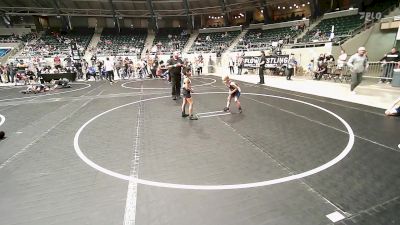 55 lbs Consi Of 8 #2 - Graycie Card, Tulsa Blue T Panthers vs Kai Martinez, Mojo Grappling Academy