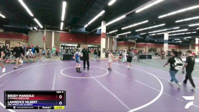 108 lbs Cons. Round 2 - Brody Mangold, X-CLUSIVE Wrestling vs Lawrence Hilbert, ONE Wrestling Academy