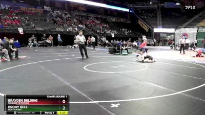 120 Class 3 lbs Champ. Round 1 - Brayden Belding, Windsor (Imperial) vs Brody Kell, North Point