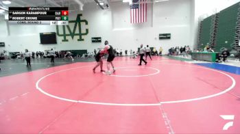 215 lbs Cons. Round 3 - Robert Crowe, South Torrance vs Sargon Karampour, Simi Valley