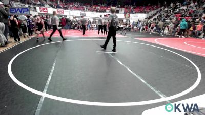 49 lbs Round Of 16 - Corbin Morrow, Wyandotte Youth Wrestling vs Harlan Edwards, Wagoner Takedown Club