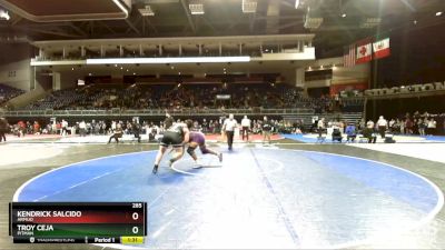 285 lbs Semifinal - Kendrick Salcido, Armijo vs Troy Ceja, Pitman