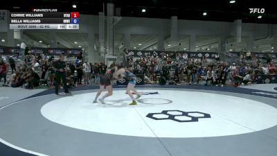 62 kg Cons. Quarters - Corrie Williams, Utah vs Bella Williams, Iowa Women's Wrestling Club/ Titan Mercury Wrestling Club