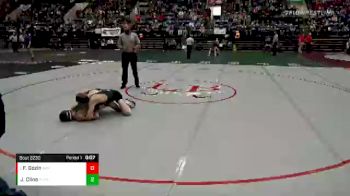 2 - 132 lbs Cons. Semi - Franklin Gozin, Appomattox vs Jake Cline, Glenvar