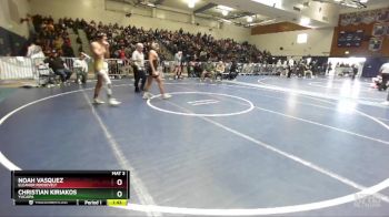 144 lbs Semifinal - Noah Vasquez, Eleanor Roosevelt vs Christian Kiriakos, Yucaipa