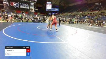 285 lbs Cons 32 #2 - Trent Warner, Iowa vs Hung Vo, California