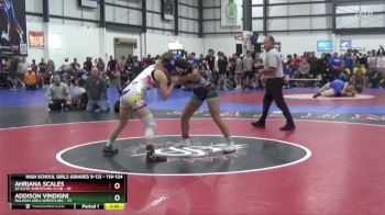 119-124 lbs Round 1 - Addison Vindigni, Raleigh Area Wrestling vs Ahriana Scales, D1 Elite Wrestling Club