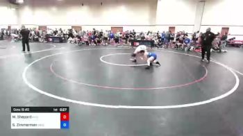 112 lbs Cons 16 #2 - Mia Shepard, Aniciete Training Club vs Sarah Zimmerman, Hays Wrestling Club