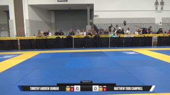 Matthew Todd Campbell vs Timothy Andrew Dunbar 2025 World Master IBJJF Jiu-Jitsu Championship