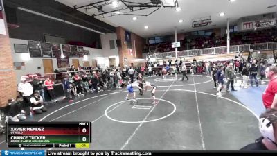 106 lbs Champ. Round 1 - Chance Tucker, Coeur D`Alene High School vs Xavier Mendez, Othello