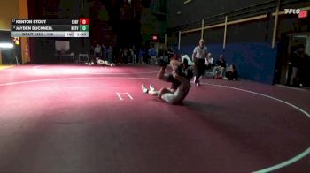 150 lbs 17th Place Match - Kenton Stout, Eddyville-Blakesburg-Fremont vs Jayden Bucknell, NH/TV