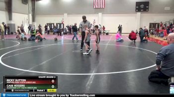 70 lbs Champ. Round 2 - Case Rogers, Alexander City Youth Wrestling vs Ricky Sutton, Panther Paws Youth Wrestling