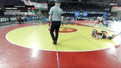 Girls 2A 120 lbs Champ. Round 2 - Ezmee Perez, Othello (Girls) vs Victoria Nicacio, Washougal (Girls)
