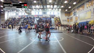 115 lbs Champ. Round 2 - Presley Vogt, Braden River High School vs Emerson Webber, Hernando Wrestling Club