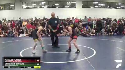 96 lbs Champ. Round 1 - Natalee Furney, Northwest Red Crushers vs Genevieve Schultz, Grayling Grapplers