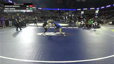 125 lbs Round Of 32 - Jocelynn Mendoza, Gilroy (CC) vs Arely Garcia, Holtville (SD)