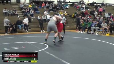 285 lbs 3rd Place Match - Trevor Manley, Washington & Jefferson vs Brad Miller, St. Vincent College