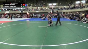 75 lbs Champ. Round 1 - Ashton Preheim, American Outlaws Wrestling vs Westyn Schramm, DGF
