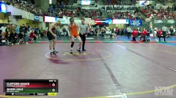 AA - 170 lbs Champ. Round 1 - Clifford Nance, Flathead (Kalispell) vs Quinn Hale, Billings West