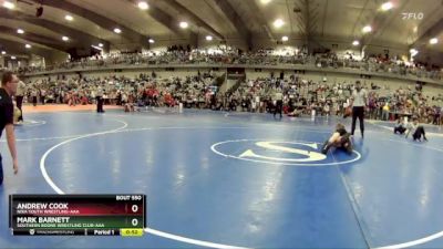 135 lbs Cons. Round 3 - Mark Barnett, Southern Boone Wrestling Club-AAA vs Andrew Cook, Nixa Youth Wrestling-AAA 