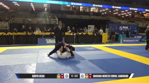 Mariana Menezes Sinval Zamorano vs Suriya Desai 2025 Pan Jiu Jitsu IBJJF Championship
