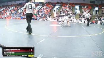 138 lbs Semifinals (8 Team) - Conner Peterman, Greenville vs Ty Fournier, Freeland