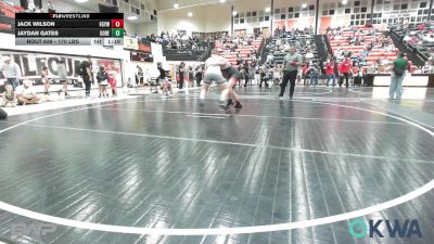 170 lbs Semifinal - Jack Wilson, Fort Gibson Youth Wrestling vs Jaydan Gates, Gore Pirate Youth Wrestling