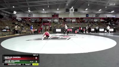 157 lbs Cons. Round 4 - Nicolas Zamora, Maryville vs Jacob Williams, Northern State