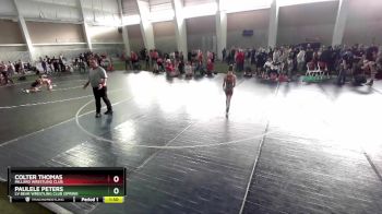 71 lbs Cons. Round 3 - Colter Thomas, Millard Wrestling Club vs Paulele Peters, LV Bear Wrestling Club (Spring