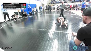 55 lbs Quarterfinal - Lincoln Wright, Broken Arrow Wrestling Club vs NashAllen Garrett, Barnsdall Youth Wrestling