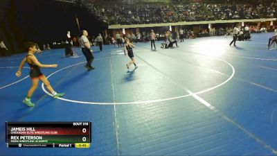 84 lbs Cons. Round 2 - Jameis Hill, Chickasaw Elite Wrestling Club vs Rex Peterson, Moen Wrestling Academy