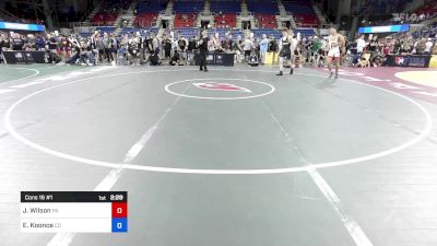 150 lbs Cons 16 #1 - Jacob Wilson, PA vs Elias Koonce, CO