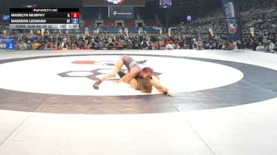 100 lbs Cons. Sub-rd Of 32 - Madelyn Murphy, Illinois vs Madison Leonard, Kentucky
