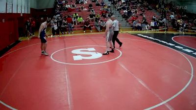 215 lbs Cons. Round 4 - Elijah Harshman, Ambridge Area Hs vs Homer Headlee, Bethlehem Center Hs