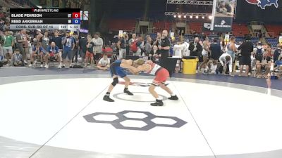 88 lbs Cons. Sub-rd Of 16 - Blade Pehrson, Utah vs Reed Akkerman, Wisconsin