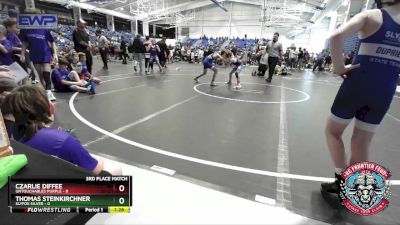 88 lbs Placement (4 Team) - Thomas Steinkirchner, Slyfox Silver vs Czarlie Diffee, Untouchables Purple