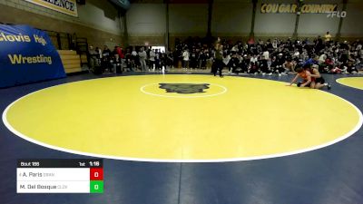 160 lbs Round Of 32 - Austin Paris, Grand Country (UT) vs Mark Del Bosque, Clovis North