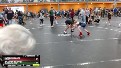 90 lbs Round 1 - Braxton Clayton, NoWorries Academy vs Jaden Marquez, LA Elite