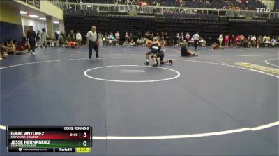 125 lbs Cons. Round 6 - Isaac Antunez, Santa Ana College vs Jesse Hernandez, Cerritos College