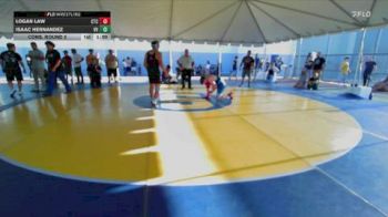 165 lbs Cons. Round 5 - Isaac Hernandez, Valley View vs Logan Law, Costa Training Center