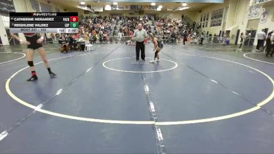 100 lbs Champ. Round 3 - Reighlene Valdez, Poly/Long Beach vs Catherine Herandez, Patriot