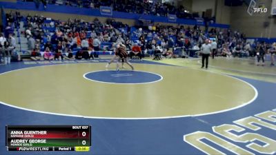 120lbs Cons. Round 3 - Anna Guenther, Napavine (Girls) vs Audrey George, Monroe (Girls)