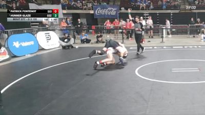D 3 132 lbs 1st Place Match - Hunner Glaze, Rosepine vs Patrick Fontenot, Basile