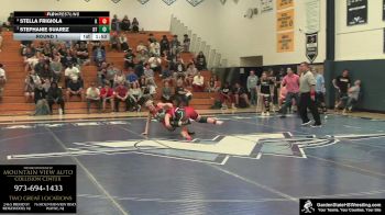 Girls-152 lbs Round 1 - Stella Frigiola, Nick`s Knights vs Stephanie Suarez, Clarke`s Dream Team