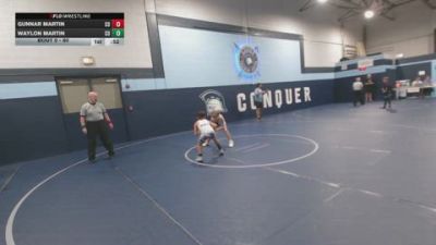 80 lbs Semifinal - Waylon Martin, Camden Outsiders vs Gunnar Martin, Camden Outsiders