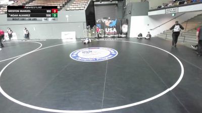 58 lbs Cons. Sub-semis - Weston Manuel, Wrightwood Wrestling Club vs Noah Alvarez, Total Kaos Wrestling Club