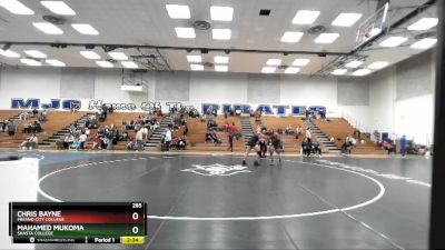 285 lbs Cons. Round 3 - Chris Bayne, Fresno City College vs Mahamed Mukoma, Shasta College