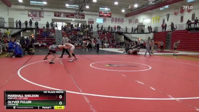 165 lbs 1st Place Match - Olyver Fuller, Camanche vs Marshall Sheldon, Iowa City, City High