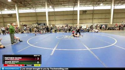 80 lbs Cons. Round 3 - Shane Bayley, West Mustangs vs Matthew Olivas, Jerome Middle School